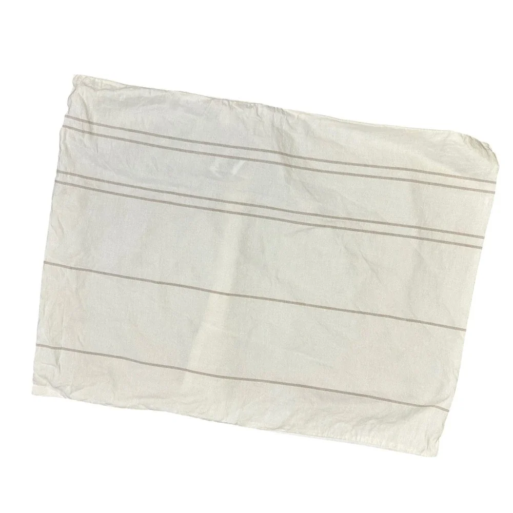 West Elm Serene‎ Stripe Hemp & Cotton Standard Pillow Sham
